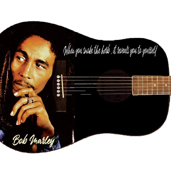 Bob Marley Custom Guitar