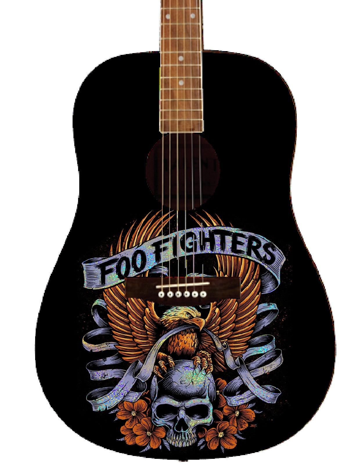 Foo Fighters Custom Guitar Etsy
