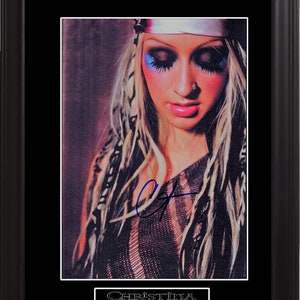 Christina Aguilera Autographed Photo