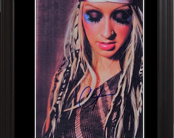 Christina Aguilera Autographed Photo