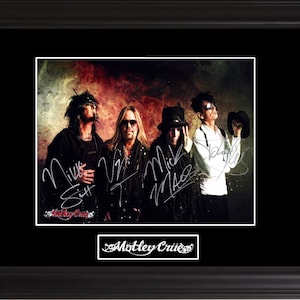 Motley Crue Autographed Photo