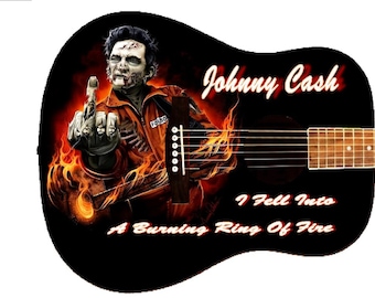 Johnny Cash Custom Guitar