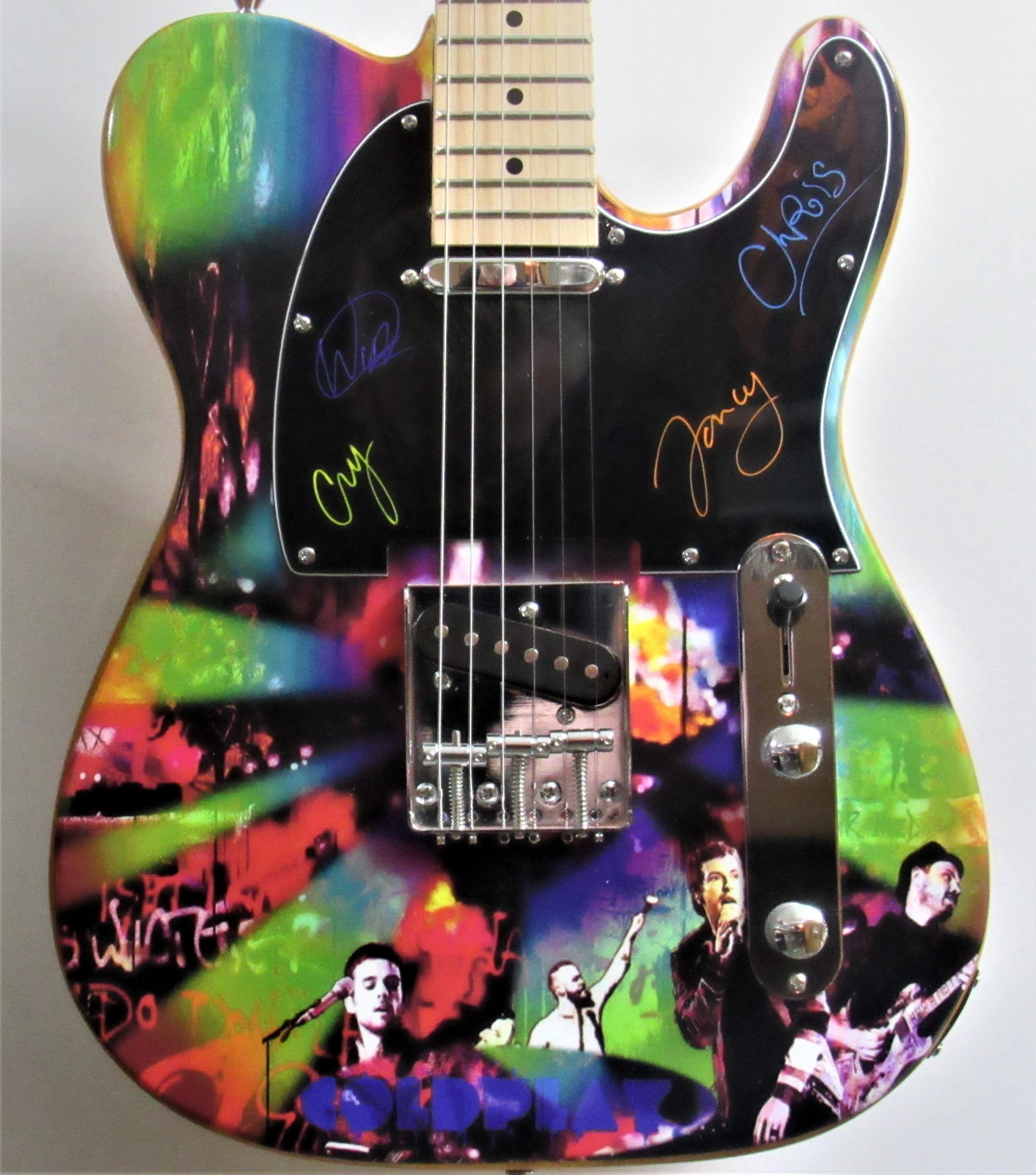 Guitare Coldplay personnalisée dédicacée - Etsy France