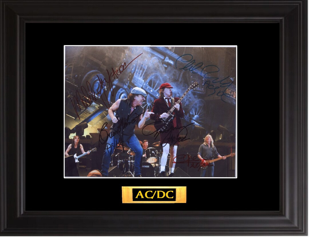 AC/DC Autographed Photo - Etsy