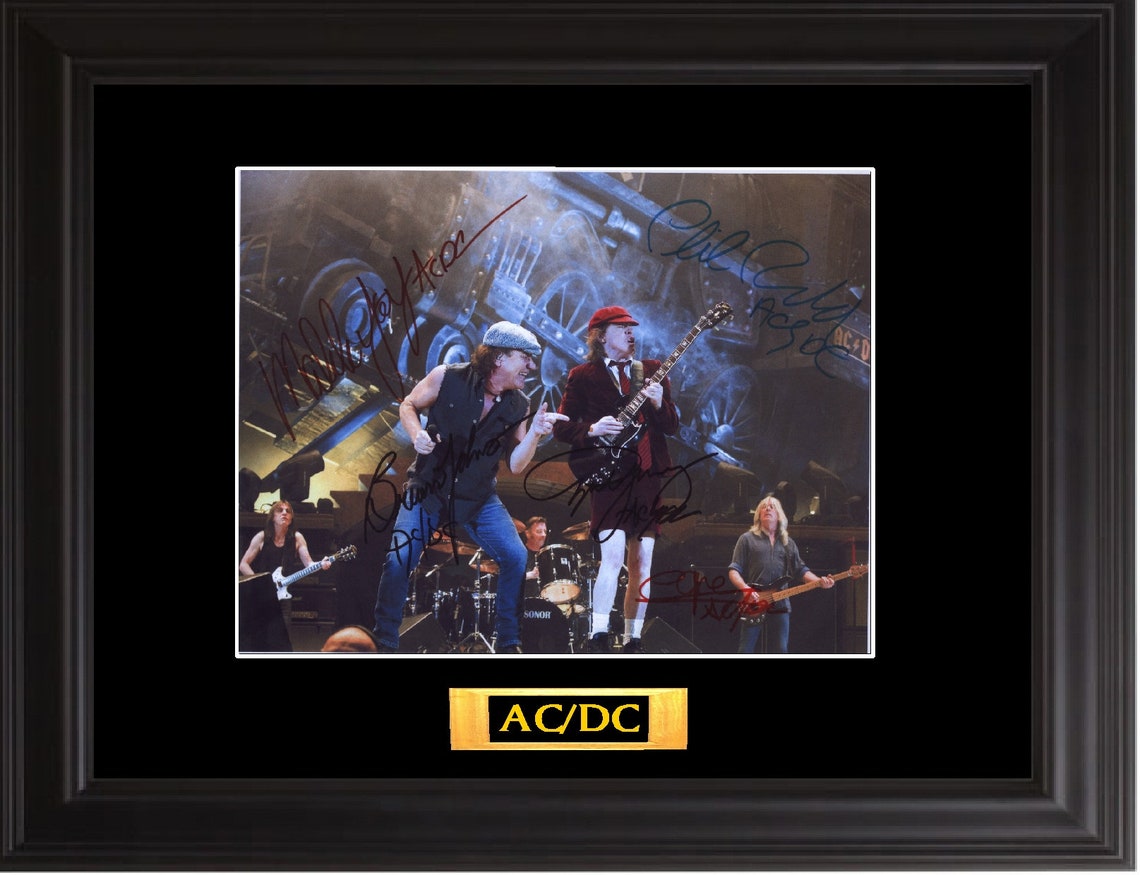 AC/DC Autographed Photo - Etsy