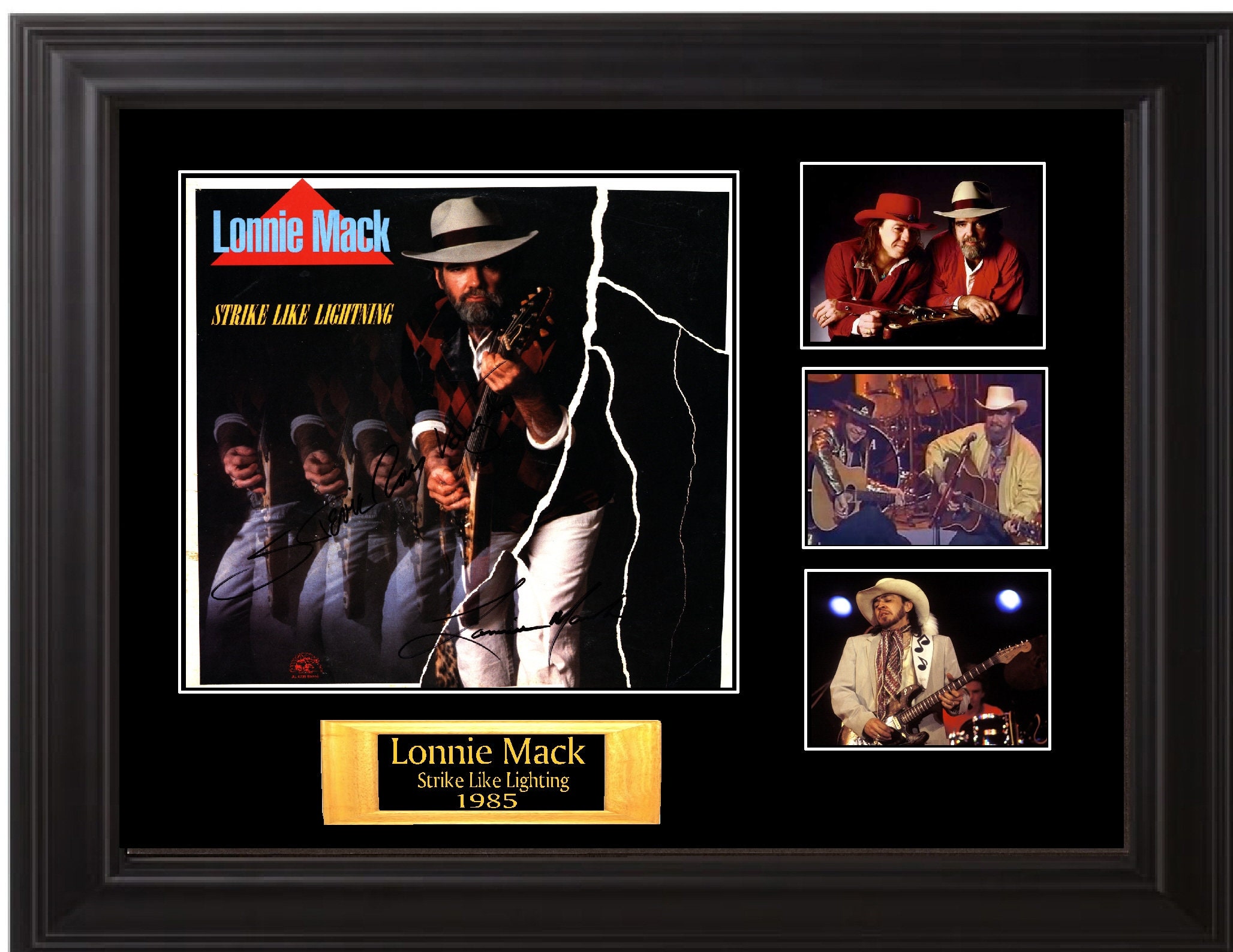 Lonnie Mack/Stevie Ray Vaughan Autographed LP