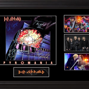 DEF LEPPARD BAND signed autographed pyromania album COA Hologram
