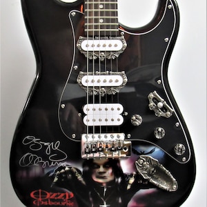 Ozzy Osbourne Autographed Guitar