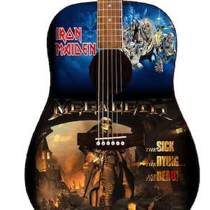 Custom Megadeath/Iron Maiden Akustikgitarre