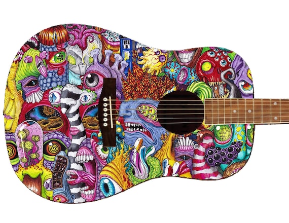 Custom Art Guitar - Etsy