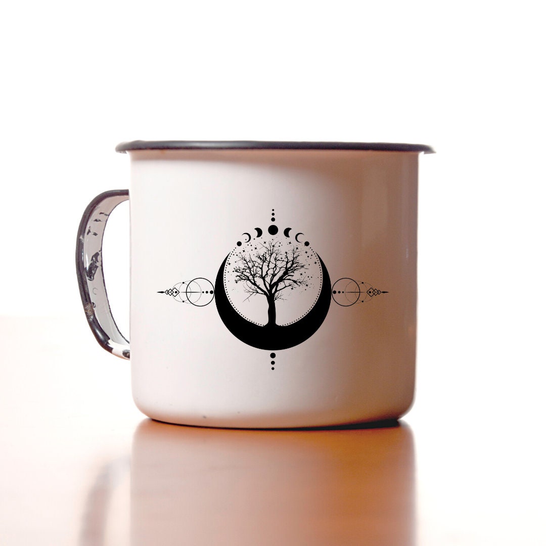 Wiccan Crescent Mystic Moon Tree of Life SVG. Celtic Pagan Etsy