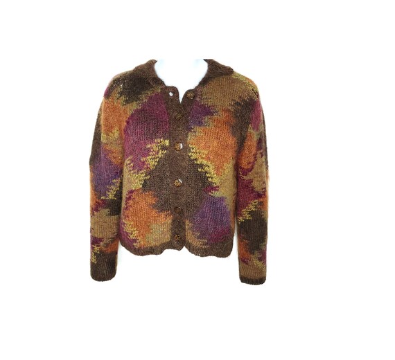 Autumn Cardigan Sweater Womens Size Large XL Mohai