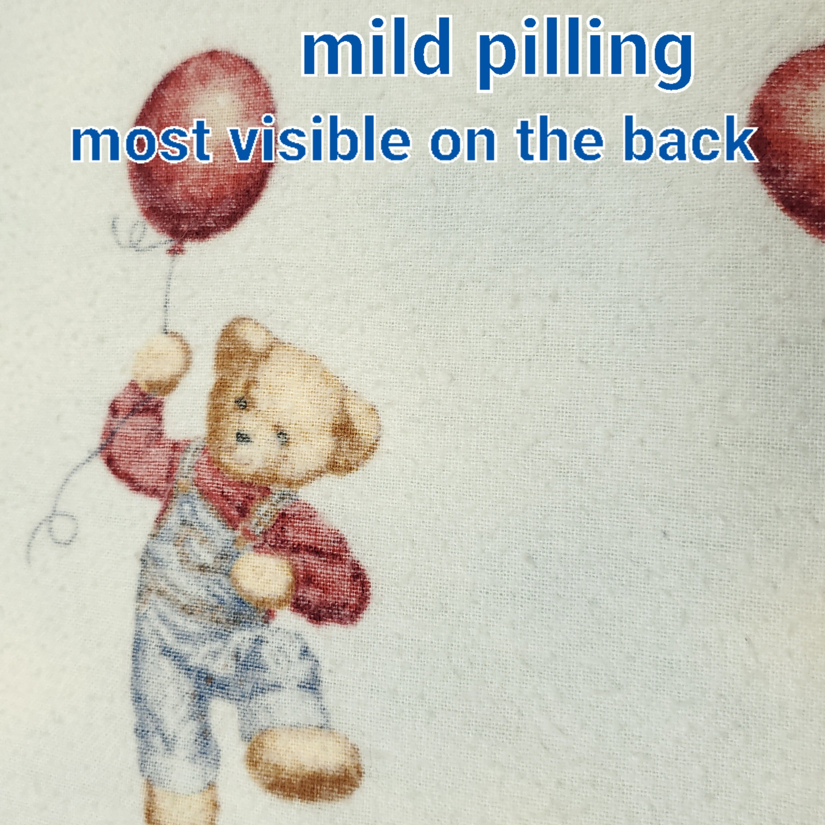 Blue Jean Teddy Bear Baby Blanket Flannel 28 Vintage 90s Lovey Security