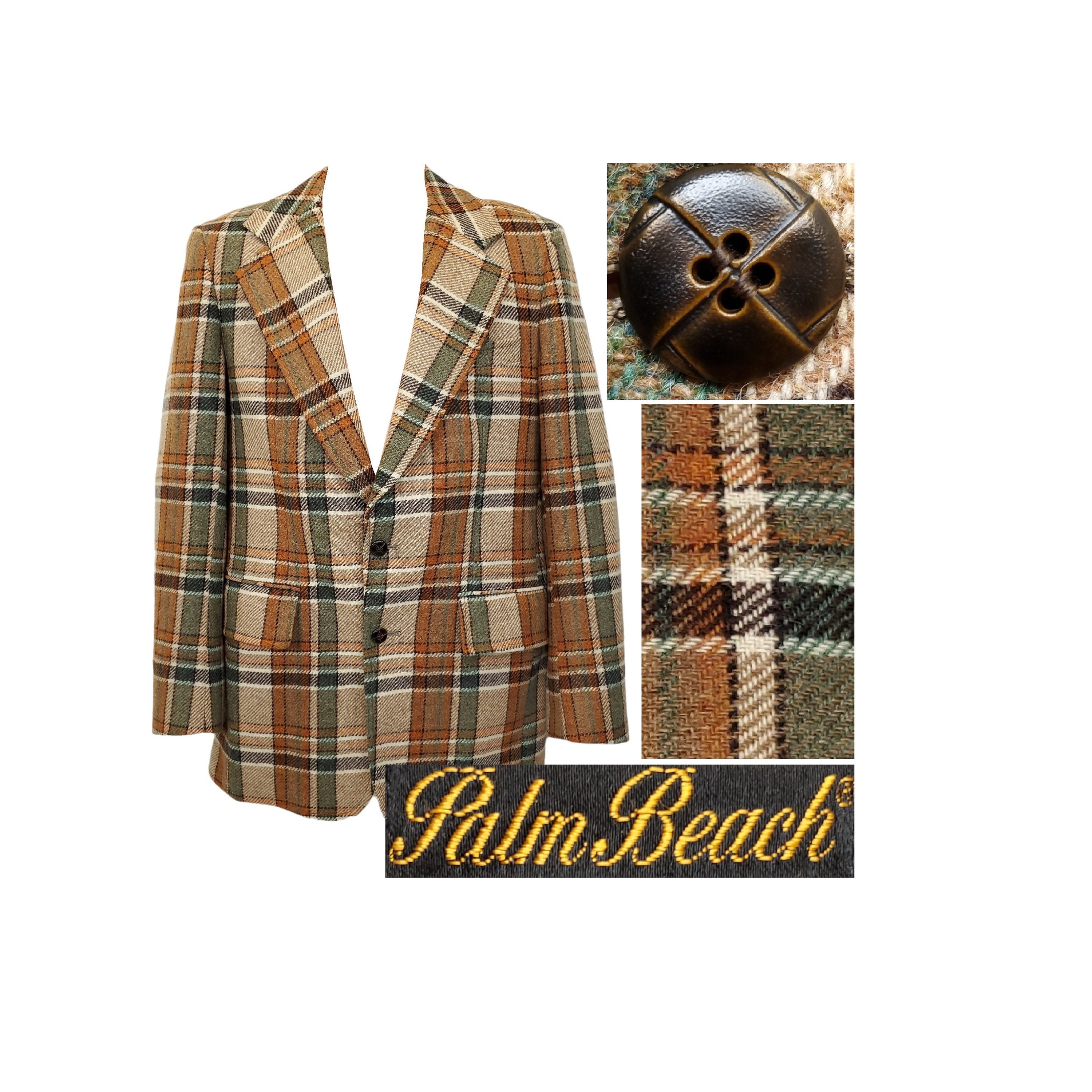 Plaid Sport Coat - Etsy Plaid Sport Coat - Etsy
