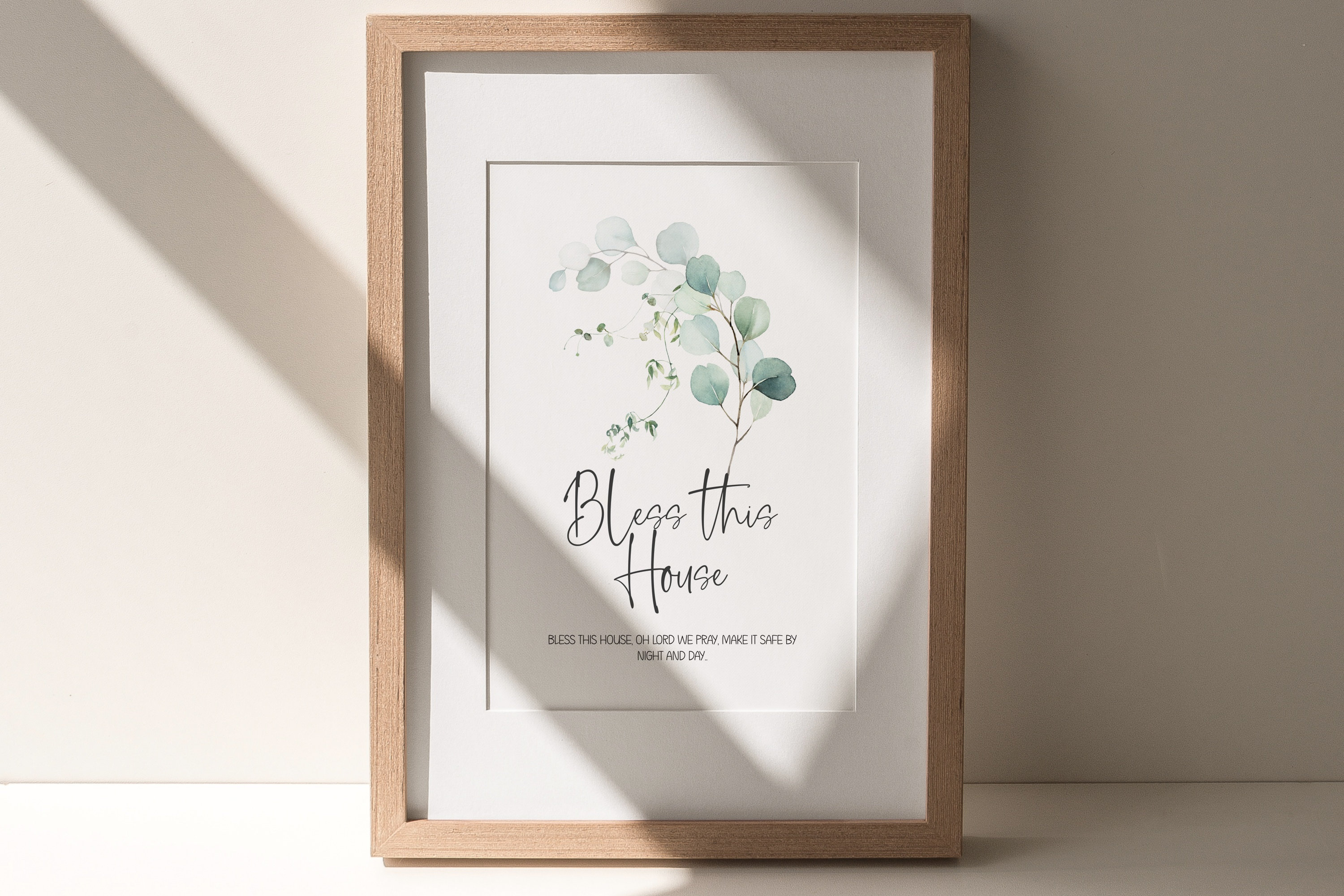 House Blessing Scripture Poster Printable English Bless - Etsy