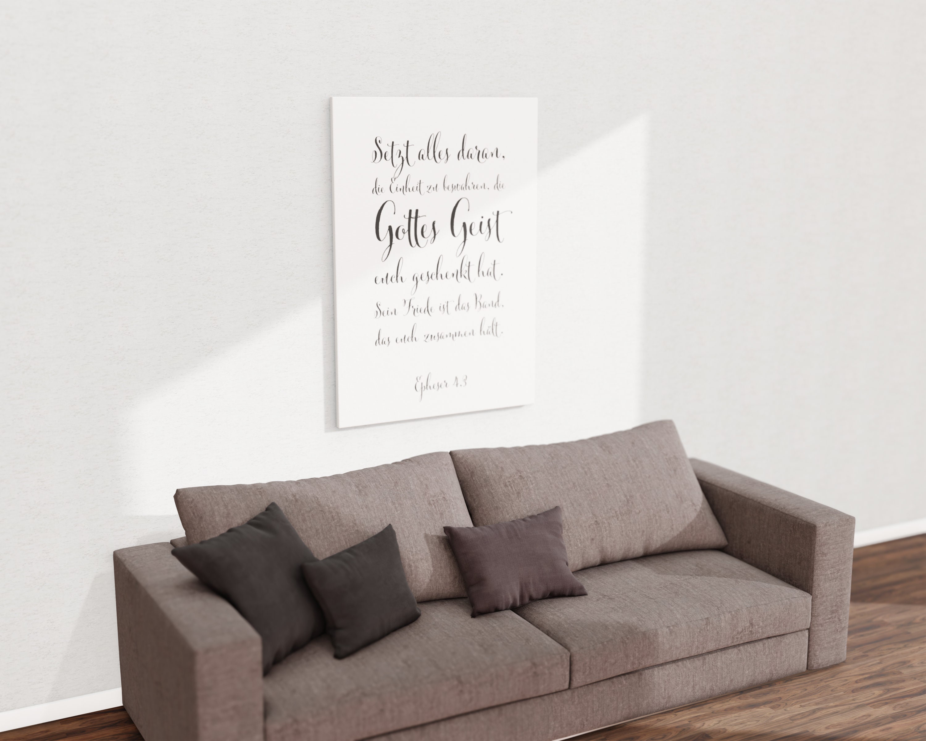 Personalisierte Leinwand mit Spruch Bibelvers personalisiert Etsy.de