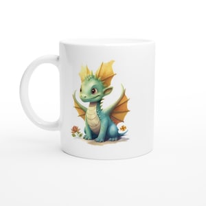 Cadeau enfant - mug dragon - céramique, cadeau scolarisation, anniversaire