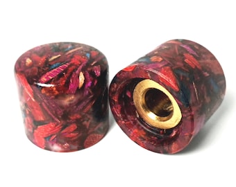 Houten gitaarknoppen - kathedraalglazuur (set van 3)