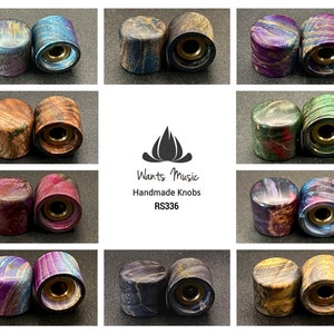 Wooden Guitar Knobs - Van Gogh & Monet RS336 (Set of 2) - Custom Order [Please Message Us for Details]
