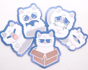 Cloud Cat Stickers