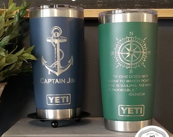 Anchor Coffee Cup, Boating Gift, Lake Life, Personalized Boat Tumbler, Nautical Gift Ideas, Boat Captain, First Mate, Personalized Gift