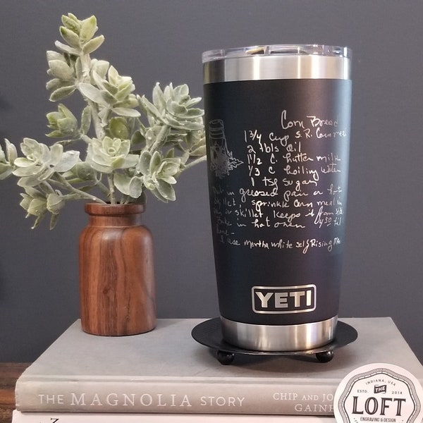 Fathers Day Gift, Engraved Yeti Tumbler, Personalized Yeti, Kid's Drawing, Child Doodle Engraved, Handwriting Gift, Handwriting Cup Engraved