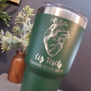 Human Heart Mug, Cardiac Nurse Yeti, Cardiology Nurse Tumbler, Cardiology Tech, Cardiologist Mug, Personalized Nurse Gift, Engraved Nurse