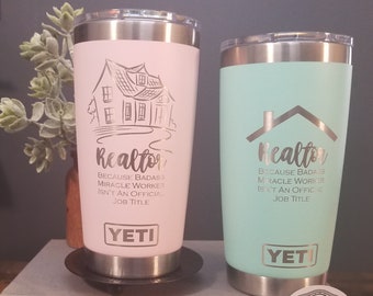 Real Estate Yeti Tumbler, Real Estate Closing, Real Estate Logo, House Closing Gift, Real Estate Agent Cup, Real Estate Marketing