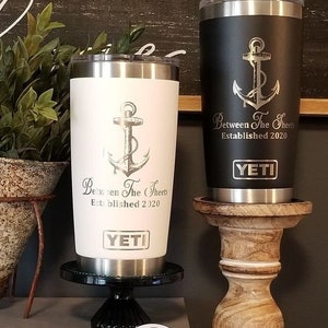 Engraved Yeti Tumbler, Lake Life Cup, Boating Gifts, Boating Accessories,  Boat Captain Gift, Laker Gift, First Mate, Anchor SVG, Lake SVG 
