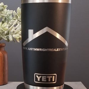 Personalized Engraved Yeti Tumbler for Real Estate Agent, Real Estate Logo, Unique Closing Gift Idea, House Closing Gift, Real Estate Mug
