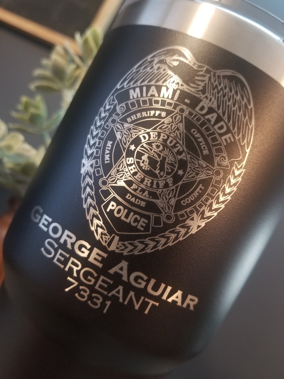 Law Enforcement Engraved Yeti Police Officer Gift Custom Etsy