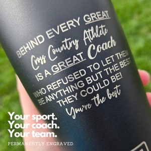 Custom Engraved YETI Tumbler for Coaches | Team Logo, Player Signatures, School Mascot, Sports Gift