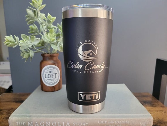 Yeti Company Logo Rambler Tumbler