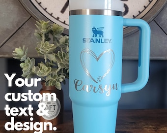 Engraved Stanley Tumbler H2.0, Personalized Stanley Quencher, Gift for Her, Personalized Gift, Custom Stanley Mug, Stanley Tumbler Mug