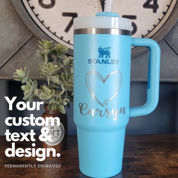 Engraved Stanley Tumbler H2.0, Personalized Stanley Quencher, Gift for Her,  Personalized Gift, Custom Stanley Mug, Stanley Tumbler Mug 