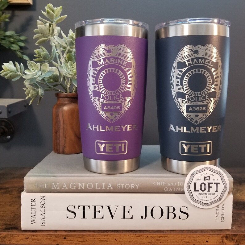 Law Enforcement Engraved Yeti Police Officer Gift Back the Etsy