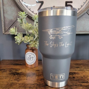 Pilot Gift, Pilot Gift for Men, Airplane Gift, Gift for Pilot, Aviation Gift, Engraved Yeti Tumbler, Airplane Gifts, Pilot Mug, Pilot Wife image 3