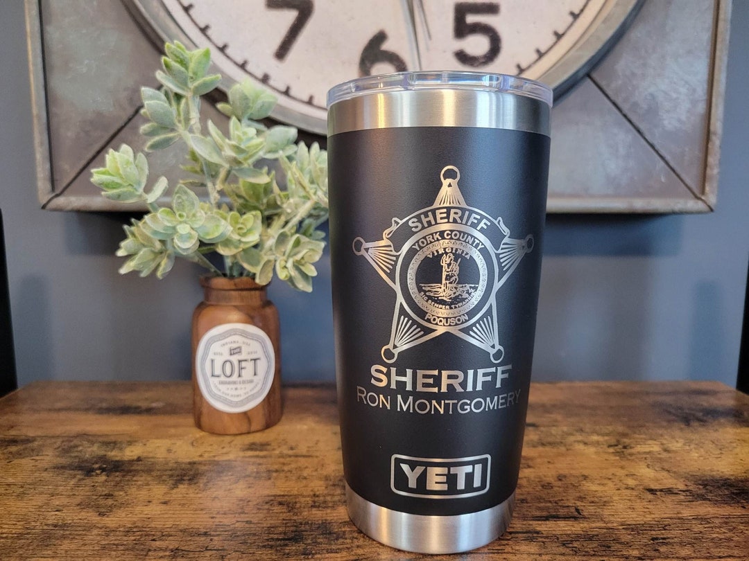 Law Enforcement Engraved Tumbler, State Police, Police Officer Gift, Back the Blue, Deputy