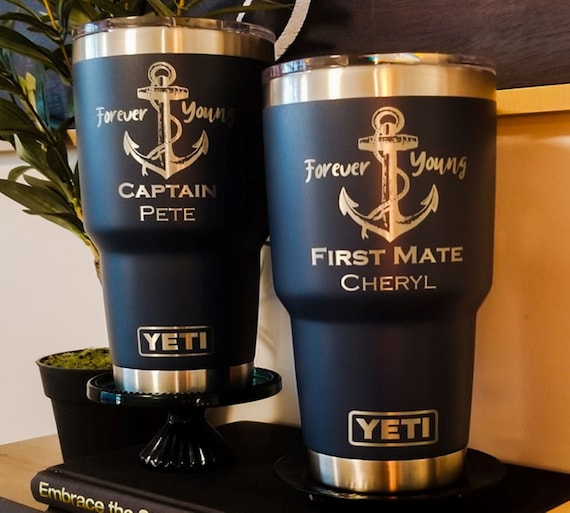 Engraved Yeti Tumbler, Lake Life Cup, Boating Gifts, Boating