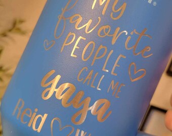 Christmas Stanley Tumbler, Custom Engraved Stanley, Personalized Stanley, Stanley Etched Tumbler, Personalized Gift, Gift for Grandma