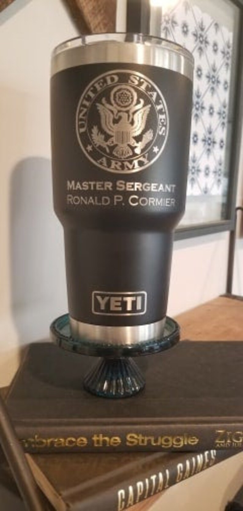 US Army Engraved Military Yeti Tumbler Air Force Gift Etsy
