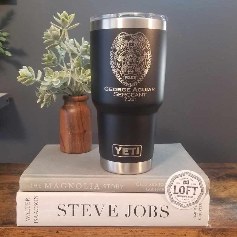 Law Enforcement Engraved Yeti Police Officer Gift Back the Etsy