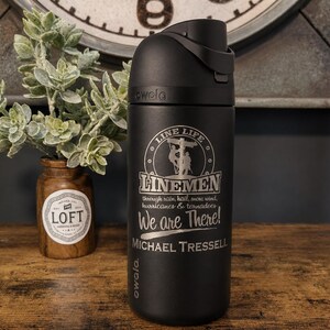 Engraved Yeti for Lineman, Lineman Pole Dancer, Lineman Cup, Journeyman Lineman, Power Lineman, Powerline Gift, Lineman Coffee, Line Life image 14