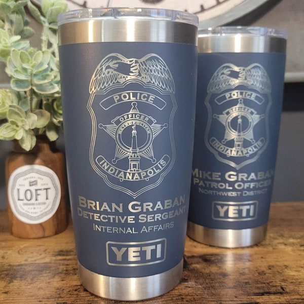 Police Yeti Personalized Etsy