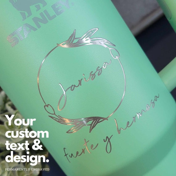 Engraved Stanley Tumbler H2.0, Personalized Stanley Quencher, Gift for Her,  Personalized Gift, Custom Stanley Mug, Stanley Tumbler Mug 