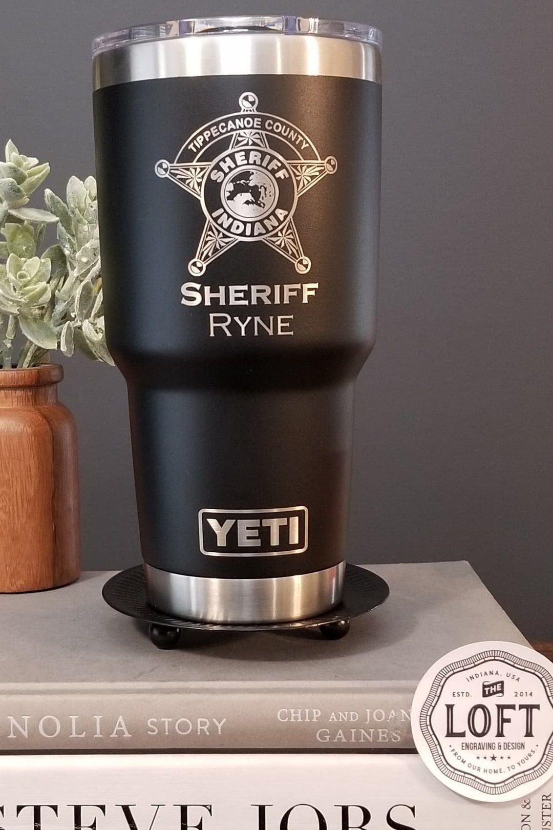 Law Enforcement Gift Indiana Deputy Sheriff Yeti Engraved Etsy
