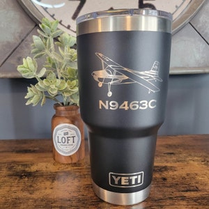 Pilot Gift, Pilot Gift for Men, Airplane Gift, Gift for Pilot, Aviation Gift, Engraved Yeti Tumbler, Airplane Gifts, Pilot Mug, Pilot Wife image 1