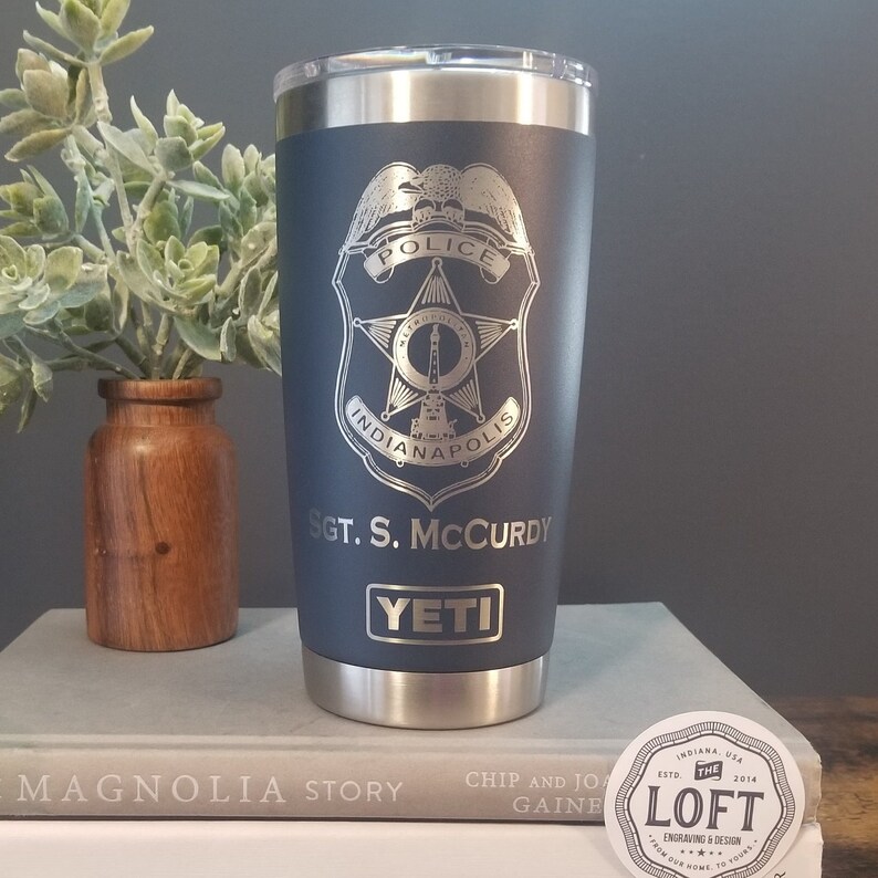 Law Enforcement Engraved Yeti Police Officer Gift Custom Etsy