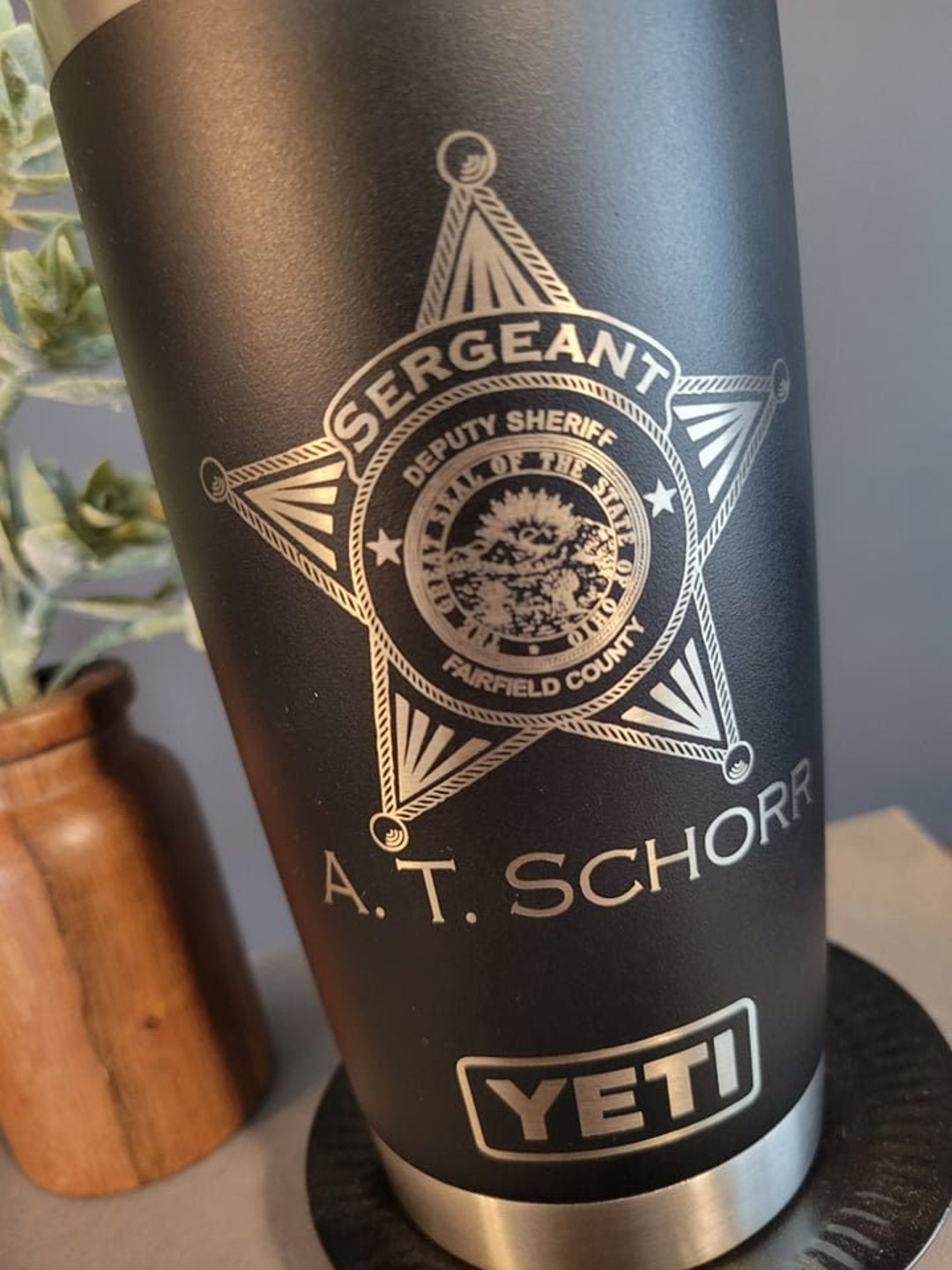 Law Enforcement Engraved Yeti Police Officer Gift Custom Etsy