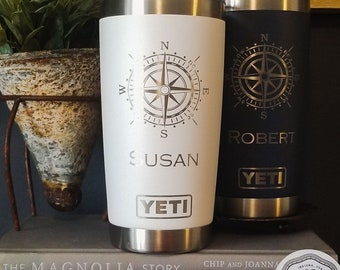 Of Course Size Matters Who Wants a Small Drink Engraved YETI Rambler  Tumbler Engraved Travel Mug Anchor Nautical Theme Boating 